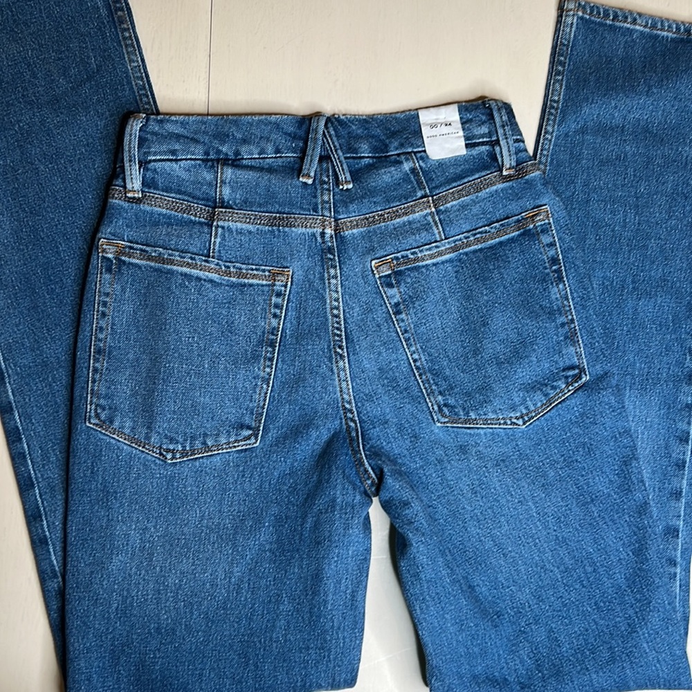 NWT - Good American Distressed Jeans - Size 00 / 24 - Picture 6 of 6